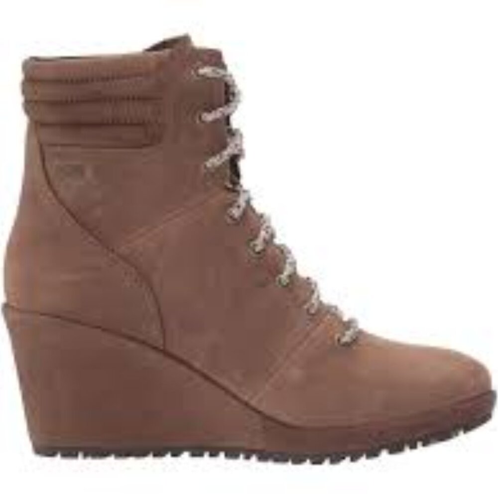 Merrell Women's Tremblant Wedge Waterproof Boots in Stone - Size 8.5